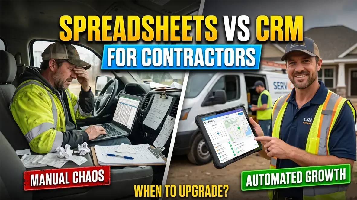 Spreadsheet vs CRM for Contractors